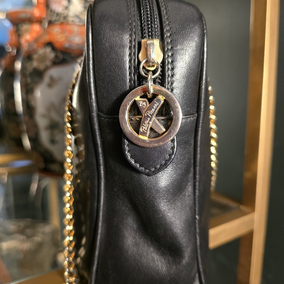 Vintage Paloma Picasso Leather Handbag with Gold Chain - Picture 3 of 11